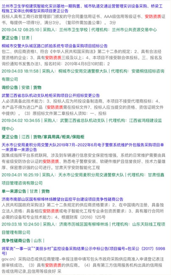 做安防資質(zhì)認(rèn)證能接怎樣的項(xiàng)目？有作用嗎？能中標(biāo)嗎？