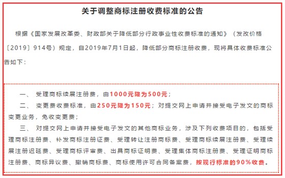 注冊商標成本更低了，你知道嗎？