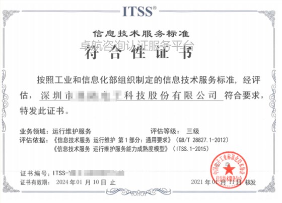 2021年ITSS認(rèn)證證書長(zhǎng)這樣，快來(lái)看呀！