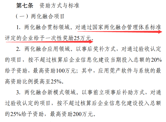 25萬！東莞兩化融合貫標(biāo)補(bǔ)貼2022年截止！卓航咨詢
