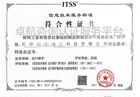 恭喜長沙企業(yè)ITSS認(rèn)證年前順利下證！